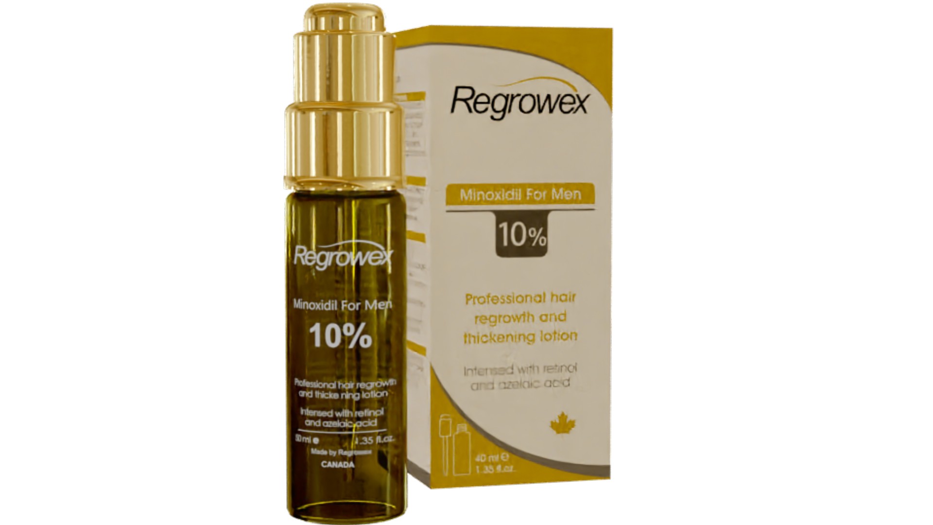 regrowex minoxidil solution 10% bottle with box